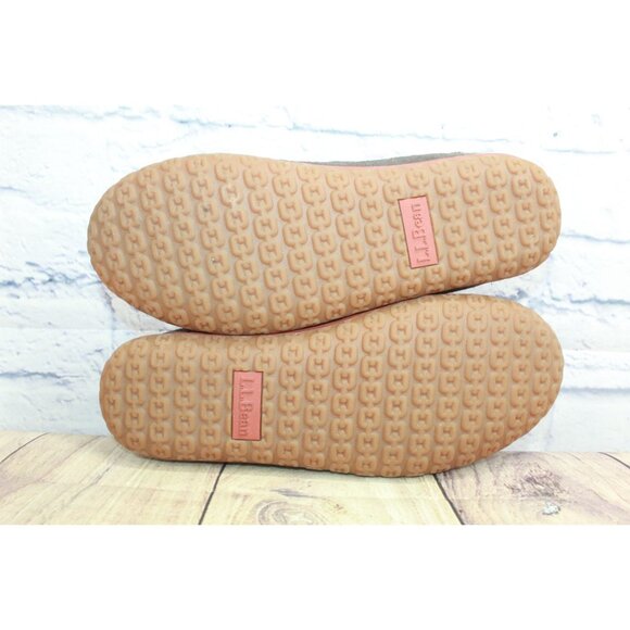 LL Bean Mountain Slippers Fleece Lined Brown Size 10 M - Picture 7 of 9